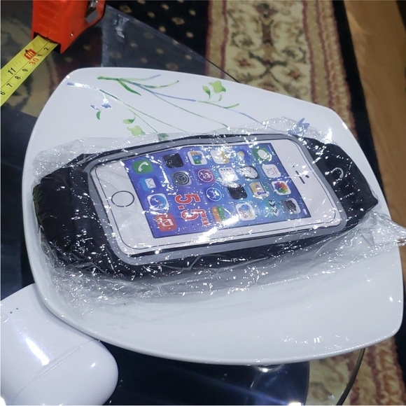 Red Outdoor Running Waist Belt Sports Waist Band Bags For Mobile Phone - Picture 8 of 8